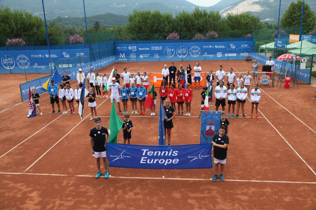 La cerimonia inaugurale del Tennis Europe Nations Challenge by Head, al via giovedì all'Olimpica Tennis Rezzato (Brescia) - foto Maffeis