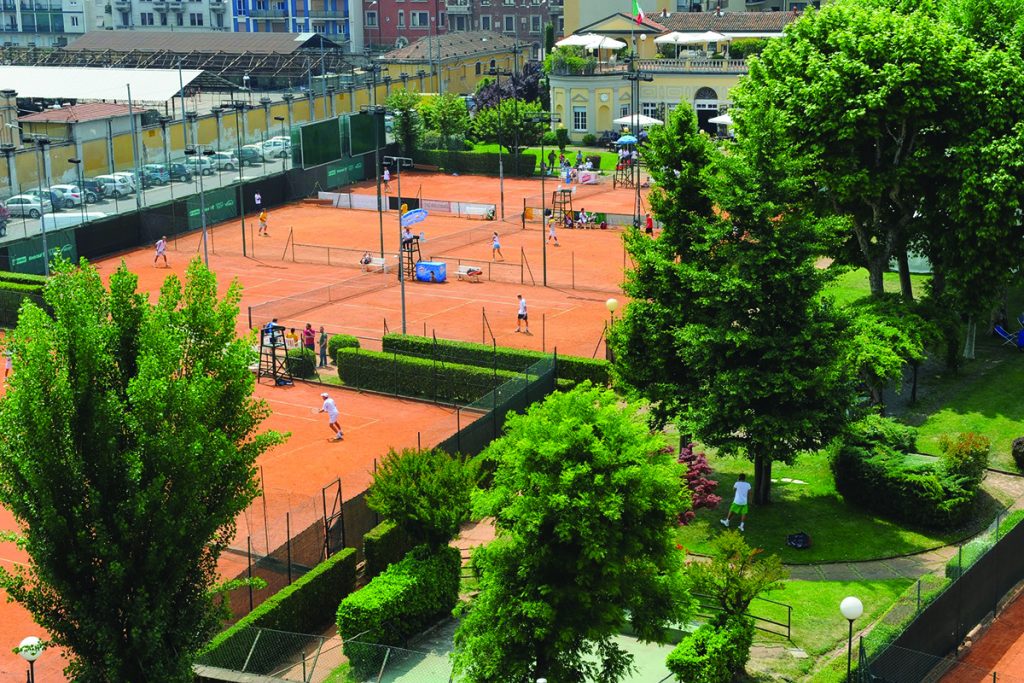 Alcuni dei campi del Tennis Club Milano A. Bonacossa che tradizionalmente ospitano il Trofeo Bonfiglio (foto Francesco Panunzio)