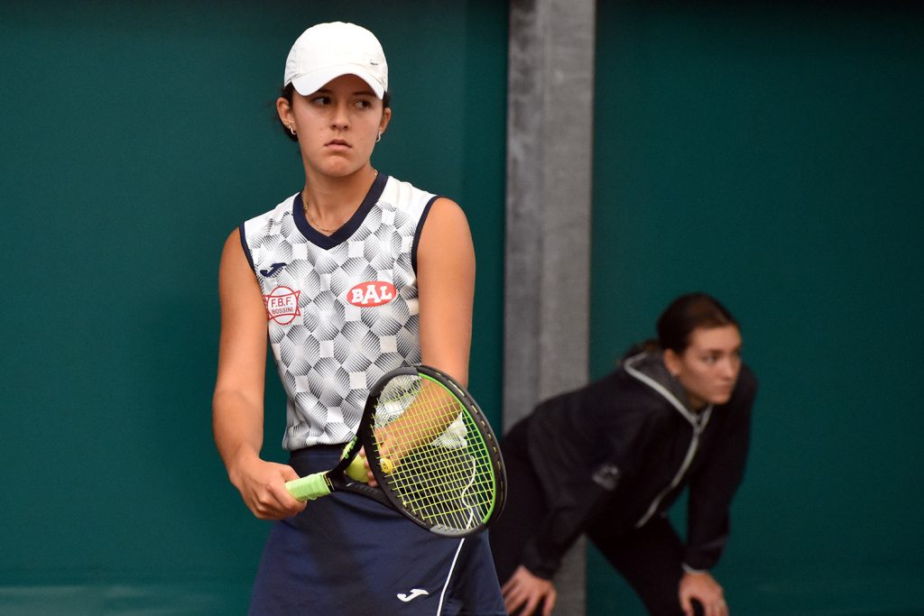 Rubina De Ponti, riminese classe 2002 della Bal Lumezzane, ha firmato l'unico punto nella sconfitta per 3-1 contro il Club Tennis Ceriano (foto GAME)