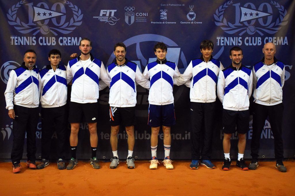 La formazione di Serie A1 del Tennis Club Crema, che si è guadagnata il diritto di partecipare per il decimo anno consecutivo al massimo campionato nazionale (foto GAME)