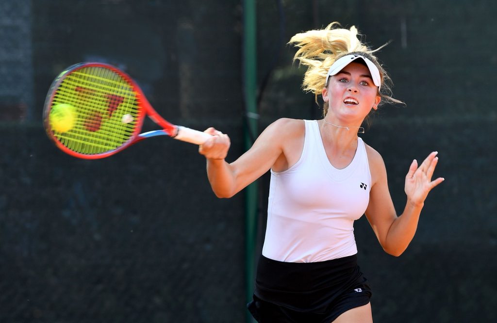 Liv Hovde, 16 anni dagli Stati Uniti, ha estromesso la numero due del seeding Shnaider (foto Francesco Panunzio)