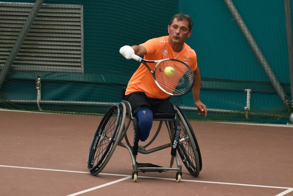 Alberto Saja, 48 anni da Villanuova sul Clisi, ha conquistato la finale nella categoria Quad al Camozzi Open - Memorial Cav. Attilio Camozzi, eliminando Alfredo Di Cosmo (foto GAME)