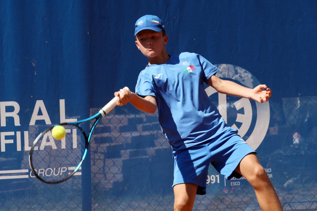 Riccardo Bogdan Pastrav, classe 2010, ha consegnato all'Italia il primo punto nel successo di giornata contro il Canada (foto Alvaro Maffeis)