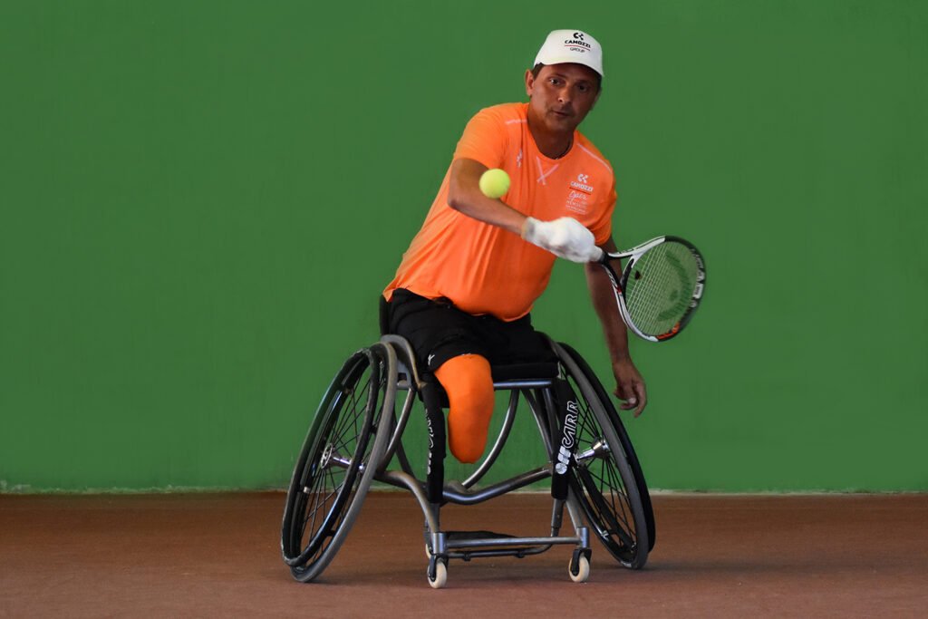 Alberto Saja, 49 anni da Villanuova sul Clisi, ha vinto il titolo italiano di tennis in carrozzina (categoria Quad) per il terzo anno consecutivo