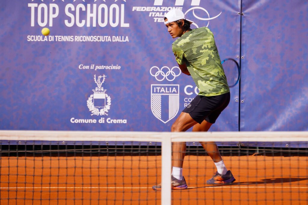 Leonardo Cattaneo, classe 2006, uno dei punti di forza della formazione di Serie B2 del Tennis Club Crema
