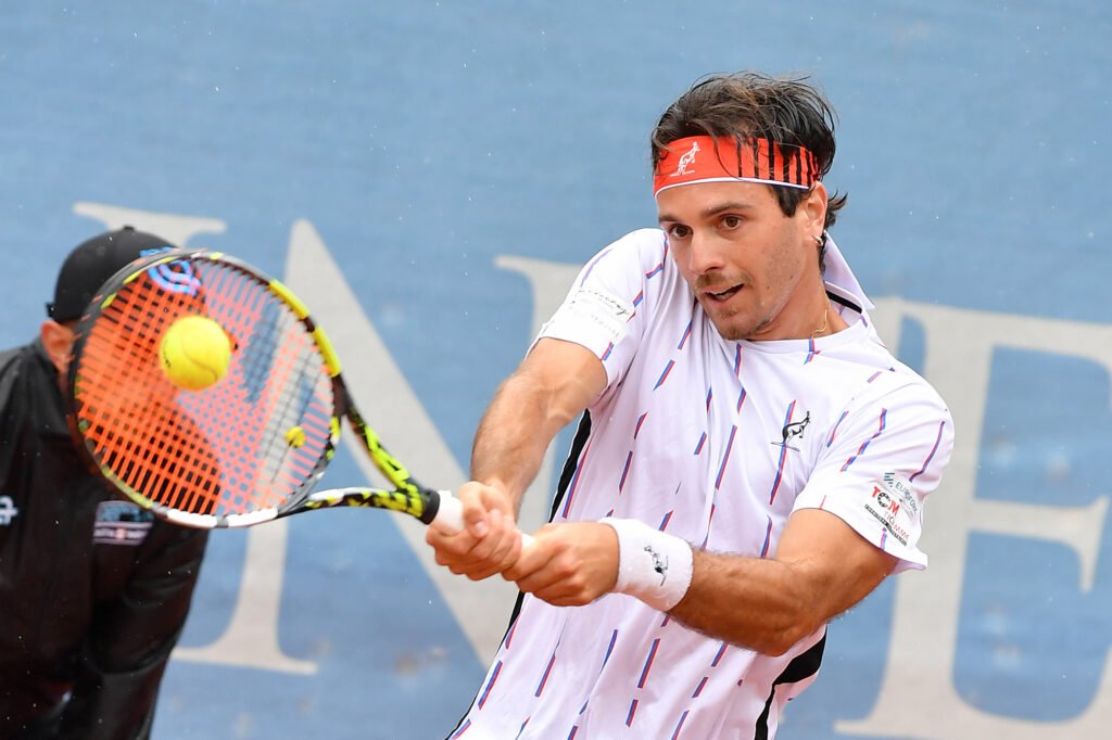 Il torinese Edoardo Lavagno, classe 1998, si è regalato al Piemonte Open Intesa Sanpaolo il primo quarto di finale in carriera a livello Challenger (foto Francesco Panunzio)