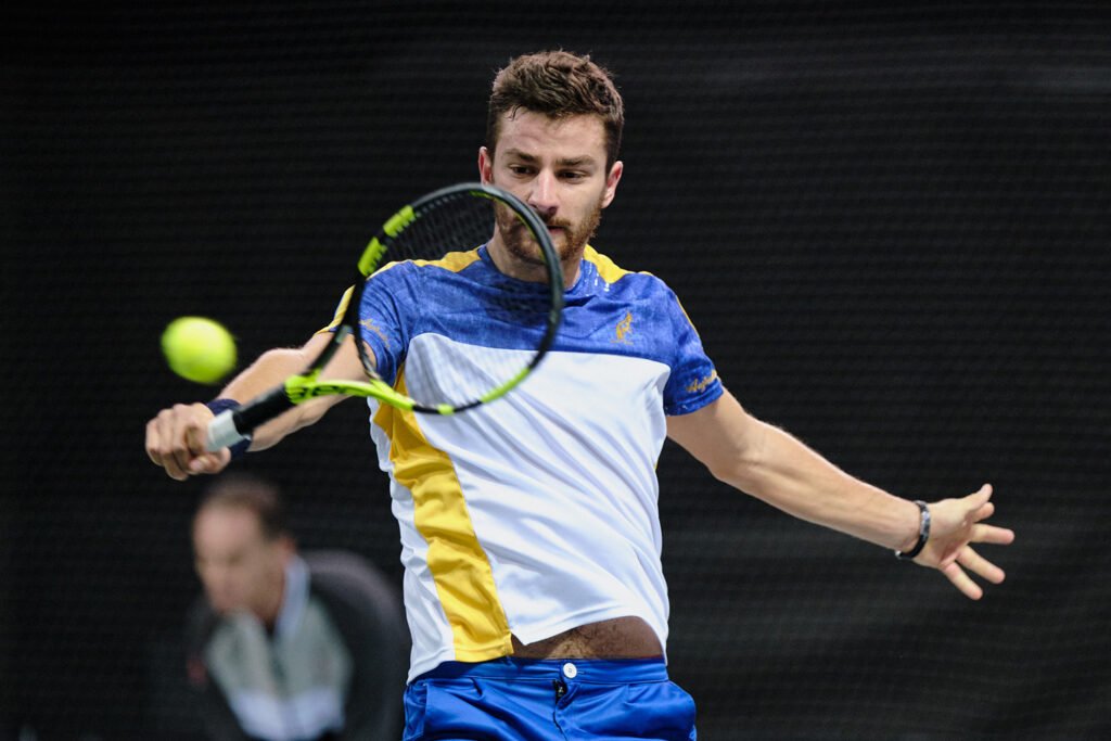 Riccardo Bonadio, numero 219 del ranking mondiale, è il primo favorito dell'Open BNL del Tennis Club Cagliari (foto Antonio Milesi)