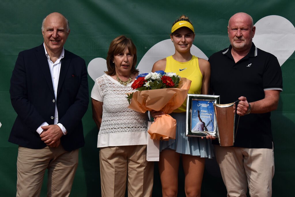 La premiazione dell'edizione 2023 degli Internazionali femminili di Brescia, vinta dall'ucraina Katarina Zavatska (foto GAME)