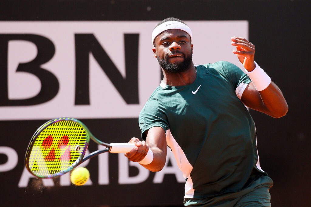 Frances Tiafoe, statunitense classe 1998 e n.21 Atp, è la prima testa di serie del Sardegna Open del Tennis Club Cagliari (foto Giampiero Sposito)