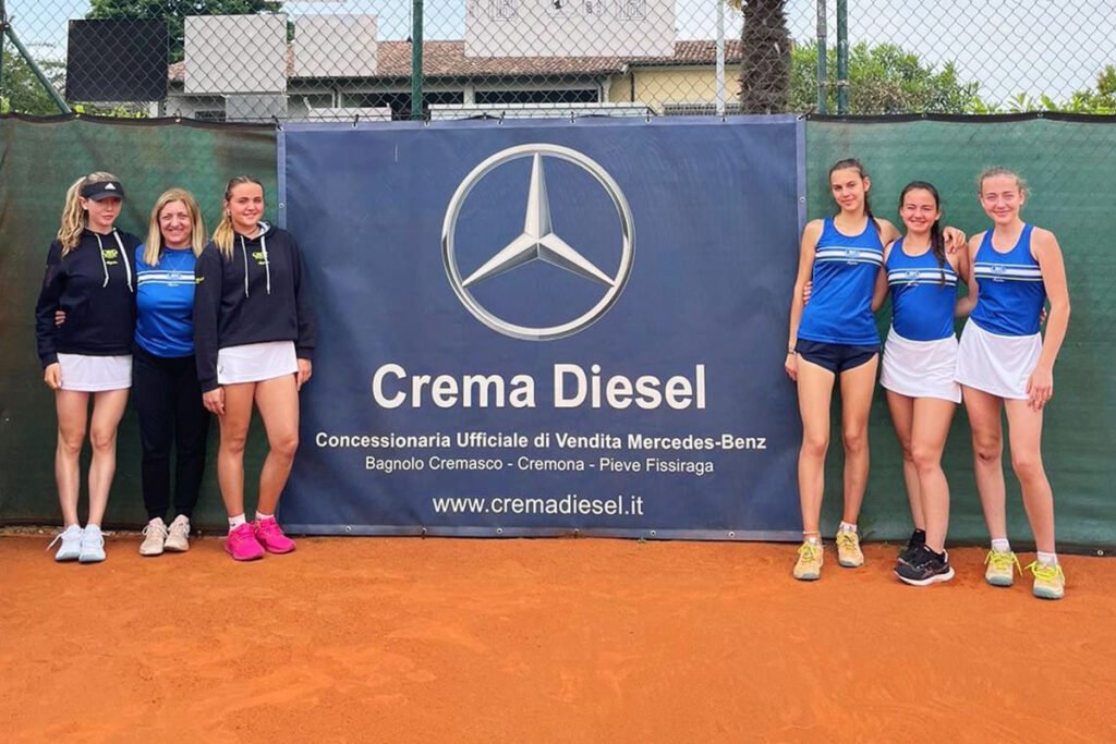 La formazione di Serie C femminile del Tennis Club Crema, qualificata per la fase nazionale del Campionato