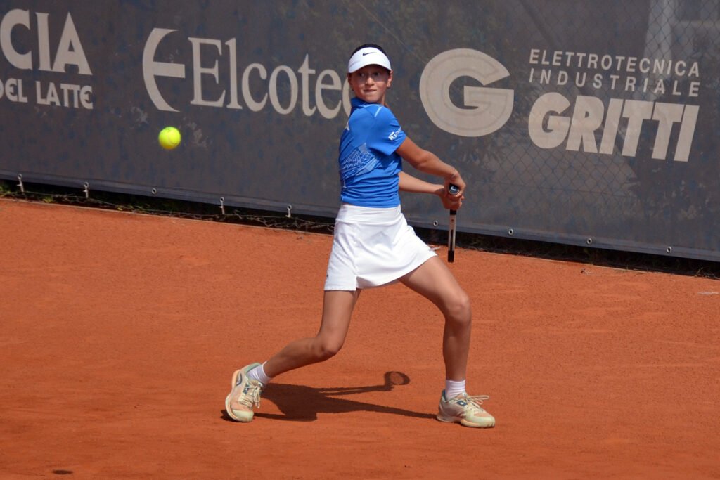 La toscana Giulia Luchetti, protagonista del successo dell'Italia contro Malta: ha vinto singolare e doppio (foto Omar Baldussi)