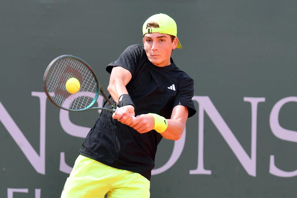 Jacopo Vasamì, romano classe 2007, è ai quarti di finale dell'Atkinsons Monza Open 25 (foto Francesco Panunzio)