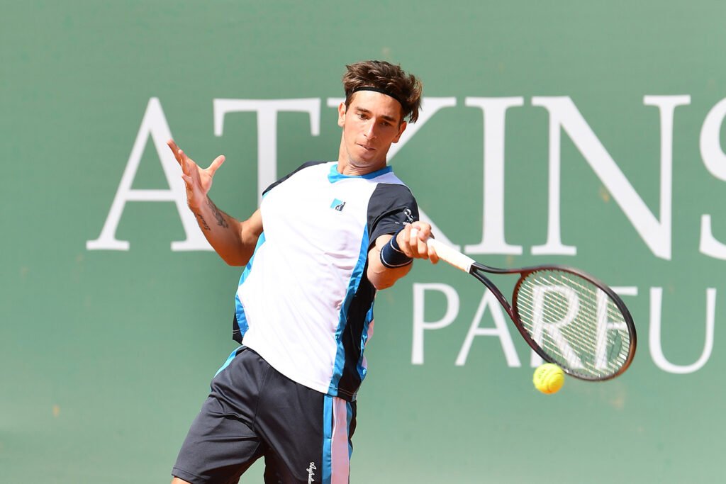 Matteo Gigante, romano classe 2002, ha superato il primo turno dell'Atkinsons Monza Open 25 battendo in rimonta Pietro Fellin (foto Francesco Panunzio)