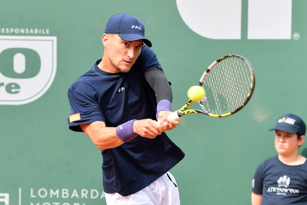 Raphael Collignon, belga numero 91 della classifica mondiale ATP, ha conquistato la finale dell'Atkinsons Monza Open 25 (foto Francesco Panunzio)