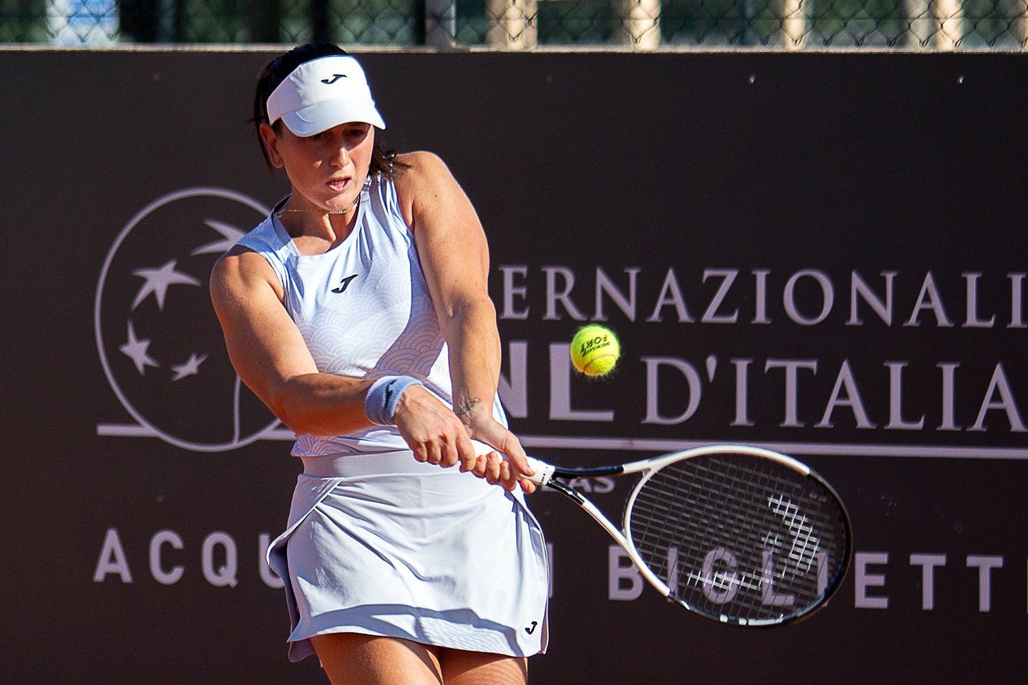 Nuria Brancaccio, campana classe 2000, torna al Delta Motors Tolentino Open dopo la finale nell'edizione 2025 (foto Ludovico Cecoli)