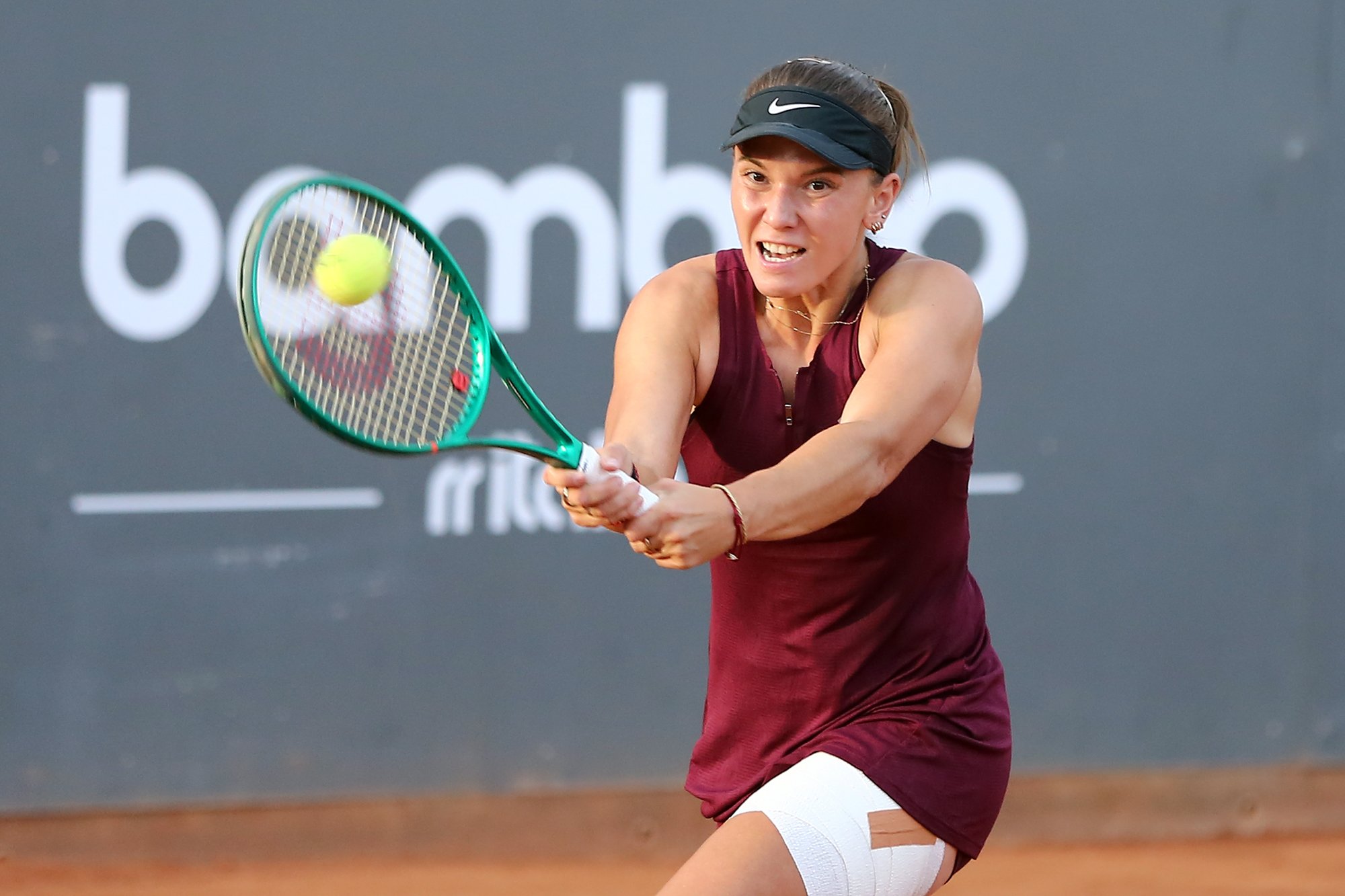 Oksana Selekhmeteva, russa naturalizzata spagnola, ha conquistato la semifinale del Delta Motors Tolentino Open (foto Ludovico Cecoli)