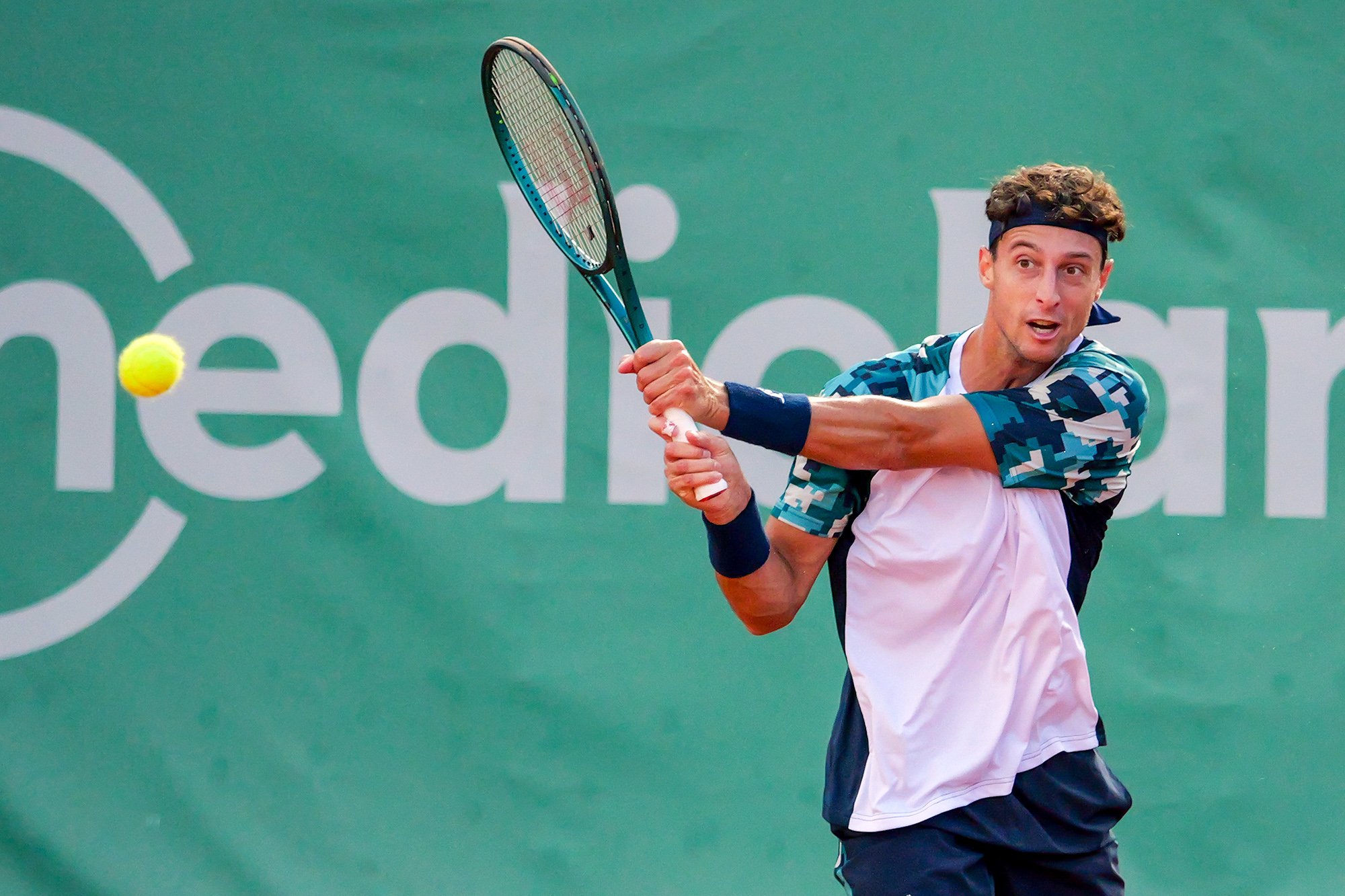 Francesco Forti, cesenate classe 1999, è ai quarti di finale del Banca Mediolanum Florence Open (foto Federico Fontana)