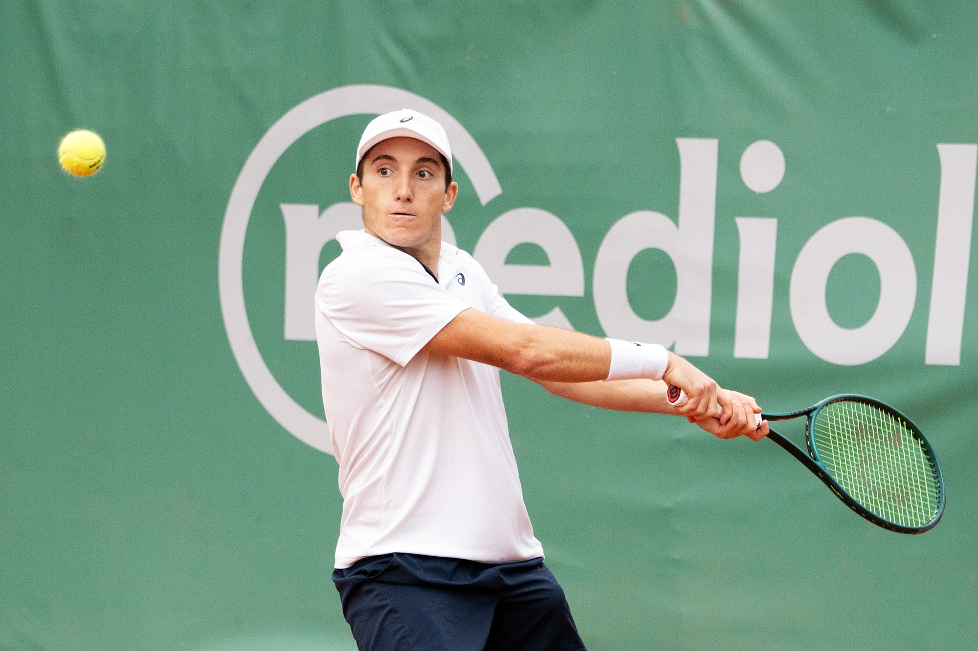 Michele Ribecai, classe 2003 da Lucca, è agli ottavi di finale del Banca Mediolanum Florence Open (foto Lorenzo Gonfiantini)