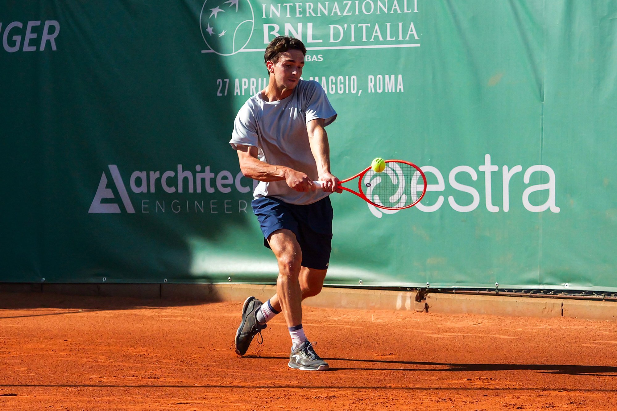 Samuele Pieri, 24 anni da San Piero a Sieve, ha vinto al debutto al Banca Mediolanum Florence Open (foto Federico Fontana)